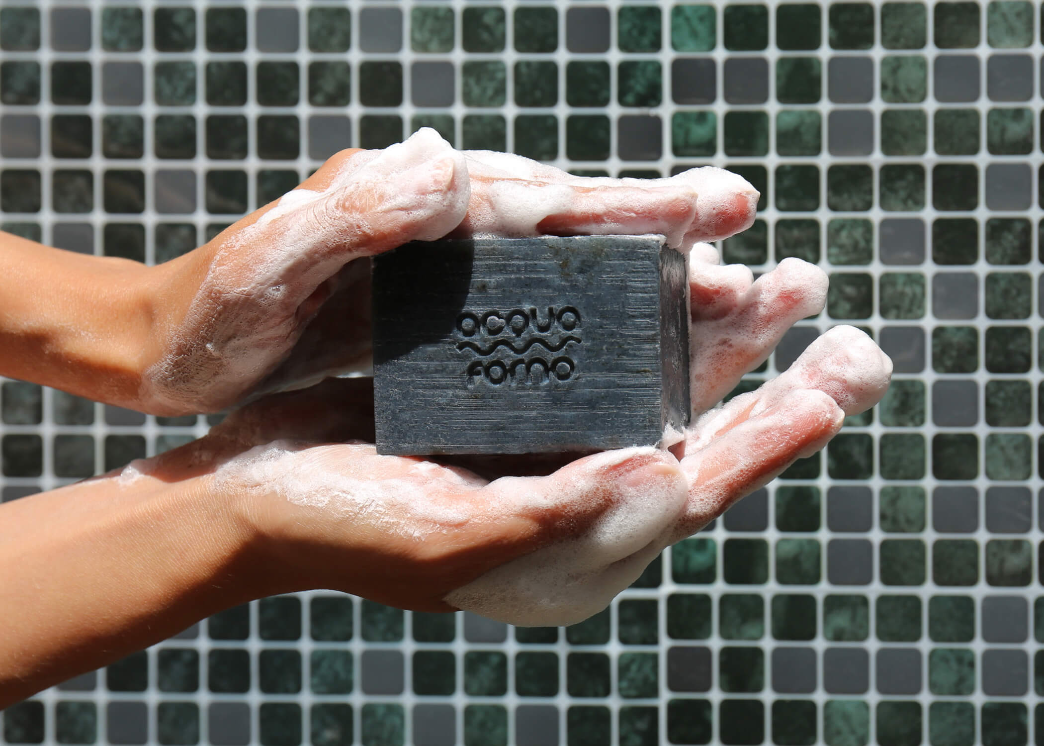 Gentle organic body soap bar with olive oil – zero waste and vegan
