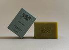 Green organic soap bar handcrafted in Italy with olive oil and aloe vera, 150g moisturizing skincare product