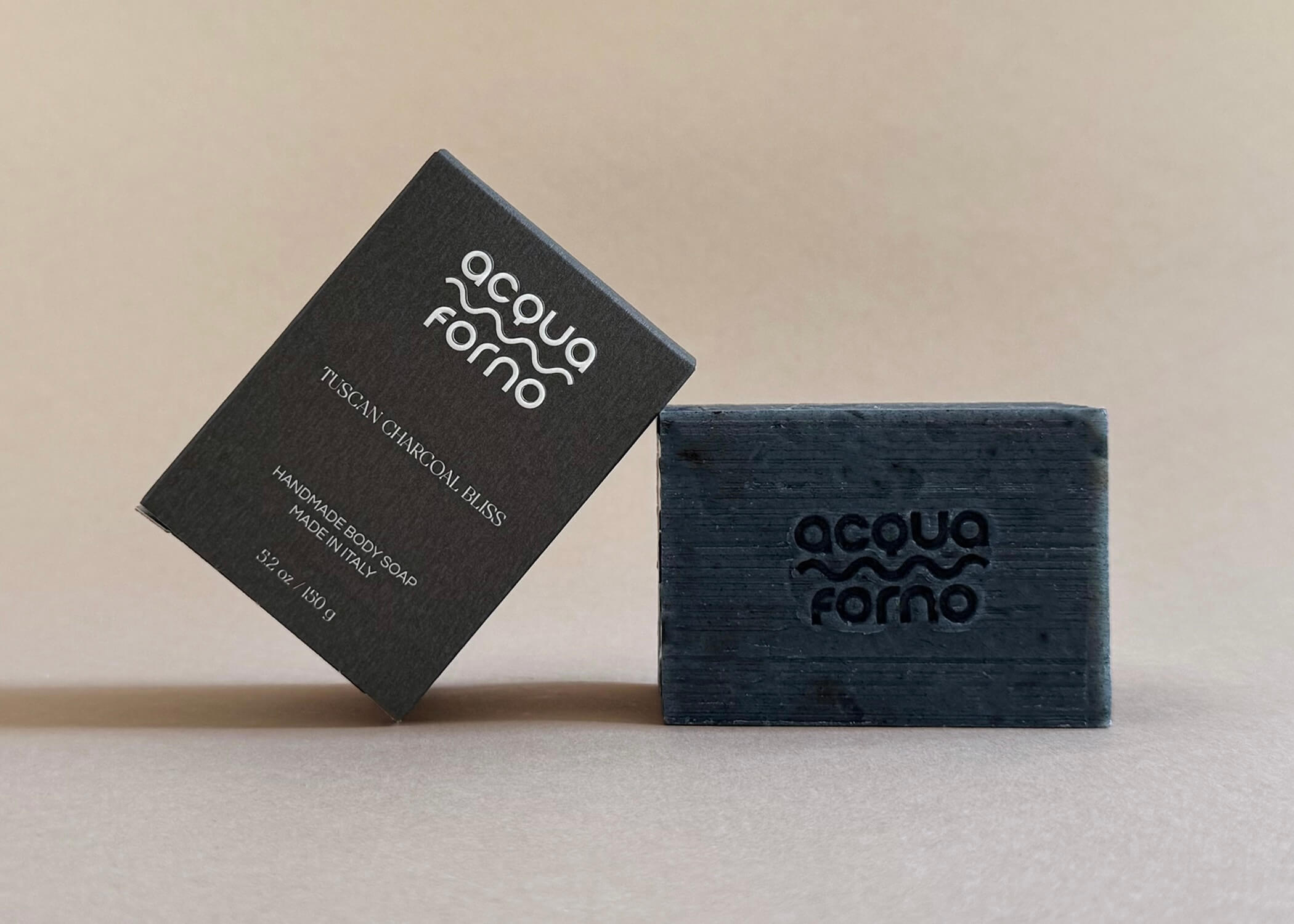 Black soap bar handcrafted in Italy with activated charcoal and licorice root, 150g detox soap